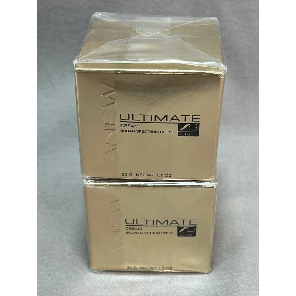 Avon Anew Ultimate 7S Day Cream SPF 25 Broad Spectrum SPF 1.7 oz 2012 Lot of 2
